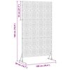 vidaXL Privacy Screen Anthracite Steel