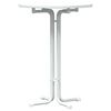 vidaXL Bar Table White &Oslash;80x110 cm Engineered Wood and Steel