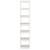 vidaXL Book Cabinet/Room Divider White 40x30x199 cm Solid Pinewood