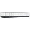 vidaXL Aviary with Extension Silver 1246x414x212 cm Steel