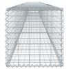 vidaXL Gabion Basket with Cover 900x50x50 cm Galvanised Iron