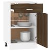 vidaXL Drawer Bottom Cabinet Lyon Brown Oak 50x46x81.5 cm Engineered Wood