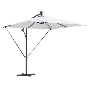 vidaXL Umbrella Sand 249 x 249 x 250 cm Polyester and Aluminium