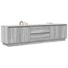 vidaXL TV Cabinet with LED Lights Grey Sonoma 193.5x41x50 cm