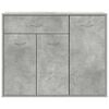 vidaXL Sideboard Concrete Grey 88x30x70 cm Engineered Wood