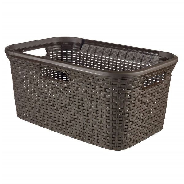 Curver Laundry Basket Style 45L Dark Brown