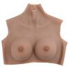 vidaXL Silicone Breastplate Tan C Cup