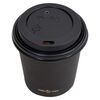 vidaXL Coffee Paper Cups with Lids 120 ml 500 pcs Black