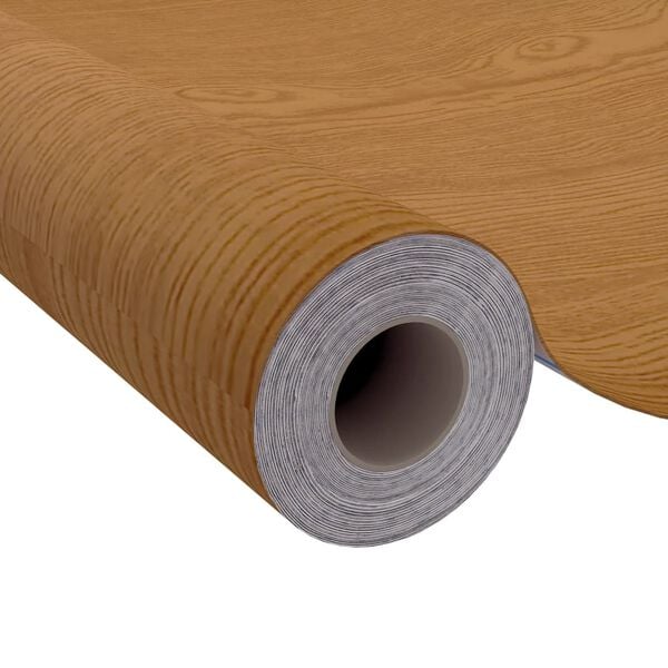 vidaXL Self-adhesive Door Films 2 pcs Light Oak 210x90 cm PVC