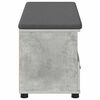 vidaXL Hall Bench with Cushion Concrete Grey 100 x 38 x 46 cm