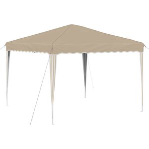 vidaXL Pop-up Party Tent Cream 288 x 288 x 245 cm Oxford Fabric