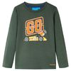 Kids' T-shirt with Long Sleeves Dark Green 116