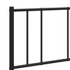 vidaXL Metal Bed Frame without Mattress with Footboard Black 120x200cm
