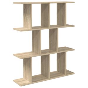 vidaXL Wall Shelf Sonoma Oak 102 x 20 x 96 cm Engineered Wood