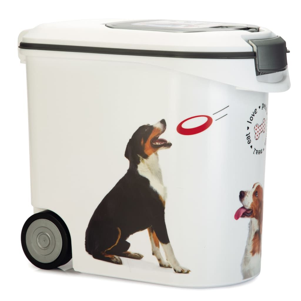 Curver Pet Food Container Dog with Wheels 35L vidaXL