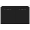 vidaXL Wall Cabinet Black 60x36.5x35 cm Engineered Wood