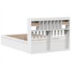 vidaXL Bed Frame without Mattress White 150x200 cm King Size Solid Wood Pine