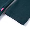 Kids' T-shirt with Long Sleeves Dark Green 128