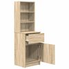 vidaXL Bedside Cabinet Sonoma Oak 39x35x125 cm Engineered Wood