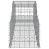 vidaXL Arched Gabion Baskets 30 pcs 300x50x40/60 cm Galvanised Iron