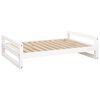 vidaXL Dog Bed White 105.5x75.5x28 cm Solid Pine Wood