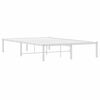 vidaXL Metal Bed Frame without Mattress White 120x200cm