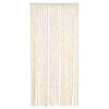 vidaXL Fly Curtain Beige and White 90x220 cm Chenille