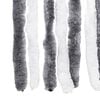 vidaXL Fly Curtain Grey and White 100x230 cm Chenille