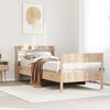 vidaXL Bed Frame without Mattress 90x190 cm Single Solid Wood Pine
