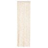 vidaXL Fly Curtain Beige and White 56x185 cm Chenille