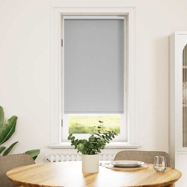 vidaXL Roller Blind Blackout 64.4x120 cm Fabric Width 60 cm Grey