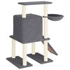 vidaXL Cat Tree with Sisal Scratching Posts Dark Grey 96.5 cm