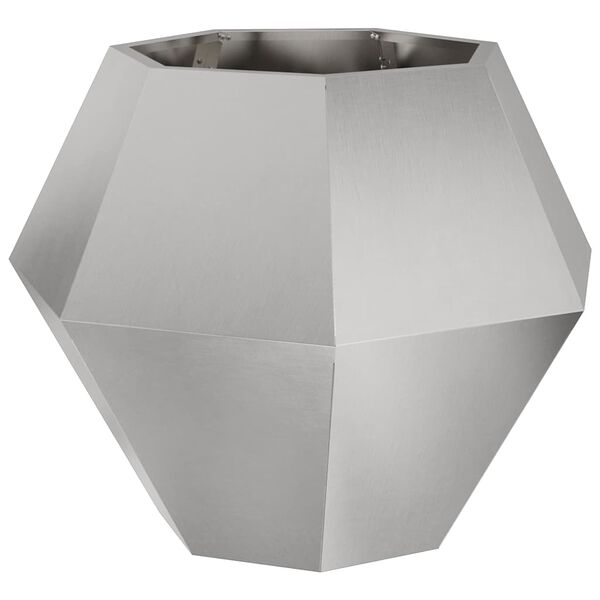 vidaXL Planter Silver 75 x 75 x 60 cm Stainless Steel