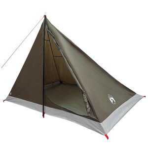 vidaXL Backpacking Tent Brown and Grey 4-Person