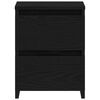 vidaXL Bedside Cabinet 2 pcs Black Oak 30 x 30 x 40 cm Engineered Wood
