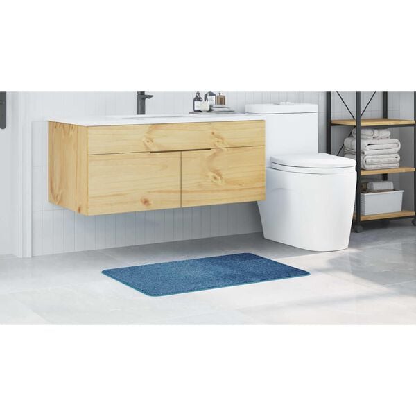 vidaXL Anti-slip Bath Mat Blue 60 x 90 cm PP