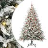 vidaXL Artificial Pre-lit Christmas Tree with Ball Set Green 180 cm