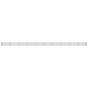 vidaXL Wire Mesh Fence with Flange Green 0,8x25 m