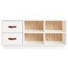 vidaXL Shoe Bench White 100x34x45 cm Solid Wood Pine