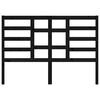 vidaXL Bed Headboard Black 166x4x104 cm Solid Wood Pine