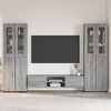 vidaXL TV Cabinet Set with Drawer FLORIN Grey Sonoma Engineered Wood