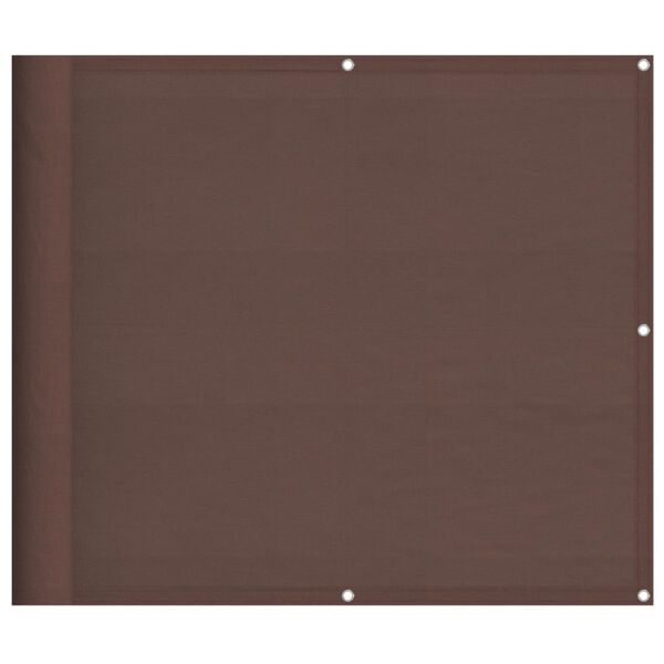 vidaXL Balcony Screen Brown 90x800 cm 100% Polyester Oxford