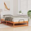 vidaXL Bed Frame Brown 100 x 200 cm Solid Pine Wood