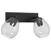 vidaXL Ceiling Spotlight Black 33 x 13 x 26 cm Glass and Metal