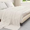 vidaXL Throw Blanket Cream 270 x 240 cm Fleece