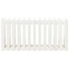 vidaXL Garden Raised Bed with Fence Design White 150x50x70 cm Solid Wood Pine