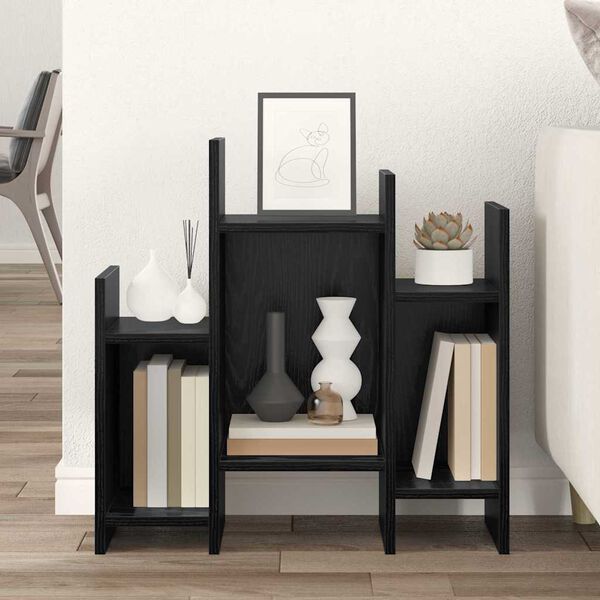 vidaXL Side Cabinet Black Oak 60 x 26 x 60 cm Engineered Wood