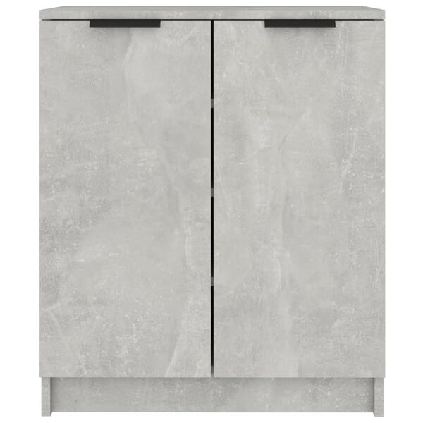 vidaXL Shoe Cabinet Concrete Grey 59x35x70 cm Engineered Wood