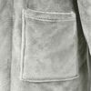 vidaXL Bathrobe without Hood Grey M Flannel