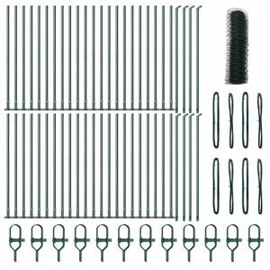 vidaXL Welded Wire Fence with Concrete Base 100 x 0.5 m (W x H)